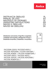 Amica FK3356N.2DFX Operating Instructions Manual
