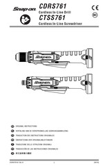 Snap-On CTSS761 Original Instructions Manual