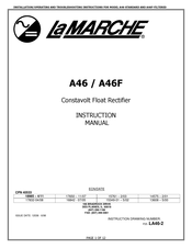 La Marche A46 Series Instruction Manual