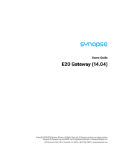 Synapse SNAPconnect E20 User Manual