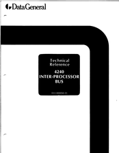 Data General 4240 Technical Reference