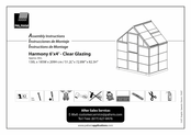 Palram Harmony 6'x4' - Clear Glazing Assembly Instructions Manual