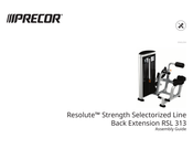 Precor Resolute RSL 313 Assembly Manual