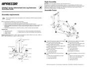 Precor Vitality VSL 005 Assembly Manual