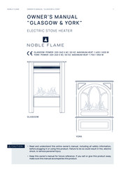 Noble Flame GLASGOW Owner's Manual