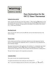 Warmup OCC2 Easy Instructions