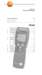 TESTO TE110 Instruction Manual