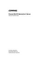 Compaq ProLiant ML370R Generation 2 Setup And Installation Manual