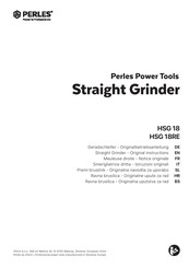 Perles HSG 18RE Instructions Manual