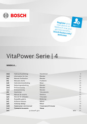 Bosch Performance Line Series Information For Use
