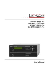 Lightware DVI-OPT-RX220-ST-Pro User Manual