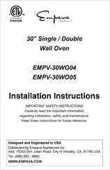 Empava EMPV-30WO04 Installation Instructions Manual
