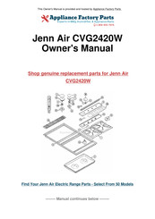 Jenn-Air Expressions CVG2420 Use And Care Manual