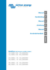 Victron energy MultiPlus 12/3000/120-16 Manual