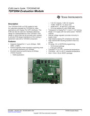 Texas Instruments TDP2004EVM User Manual