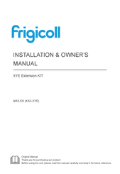 Frigicoll KA3-XYE Installation & Owner's Manual