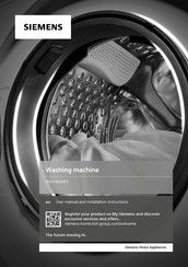 Siemens WM14N2W3 User Manual And Installation Instructions