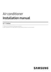 Samsung AC TN4DKG Series Installation Manual