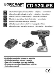 Worcraft PROFESSIONAL CD-S20LiEB Instruction Manual