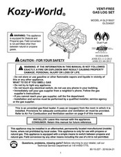 Kozy-World GLD1855T Manual