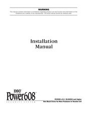 DSC Power608 Installation Manual