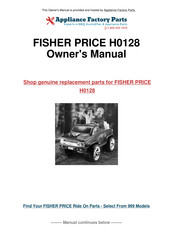 Fisher-Price Power Wheels Chevrolet Silverado Owner's Manual With Assembly Instructions