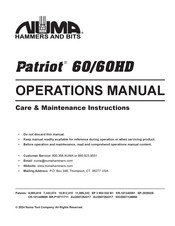 Numa Patriot 60HD Operation Manual