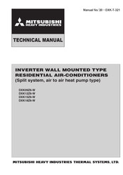 Mitsubishi Heavy Industries DXK18Z6-W Technical Manual