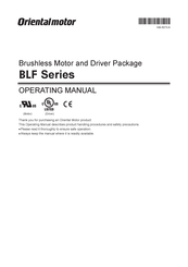 Oriental motor BLF5120C-GFS Operating Manual