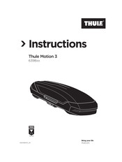 Thule Motion 3 XXL Low Instructions Manual