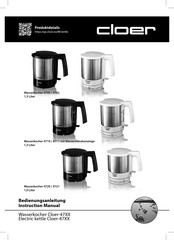 Cloer Wasserkocher 4711 Instruction Manual