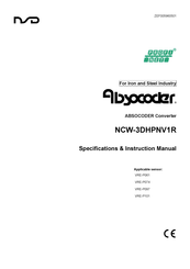 NSD ABSOCODER NCW-3DHPNV1R Specifications & Instruction Manual