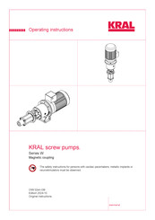 Kral W Series Operating Instructions Manual