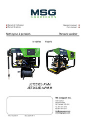 MSG JET2532E-AWM-H Operator And Parts Manual