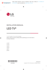 LG 24LT661HBZA Installation Manual