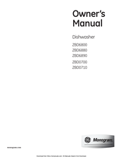 GE Monogram ZBD6880 Owner's Manual