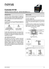 Novus N1100 Instruction Manual
