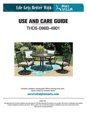 PHI VILLA THD5-096B-4901 Use And Care Manual