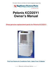 Pelonis KCD25Y1 Instruction Manual