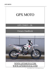 GPX MOTO 250EFI-DL Owner's Handbook Manual