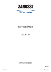 Electrolux Zanussi ZEL 67 W Instruction Book