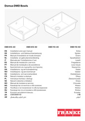 Franke Domus DMD 110-50 Installation And User Manual