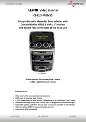 Car-Interface r.LiNK CI-RL3-MBN55 Manual