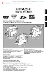 Hitachi DZ-HS303E Instruction Manual