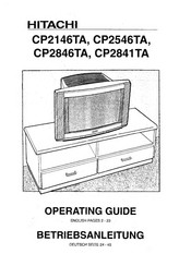 Hitachi CP2841TA Operating Manual