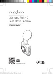 nedis DCAM2024BK Quick Start Manual