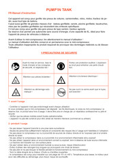 PUMP'IN TANK Instruction Manual