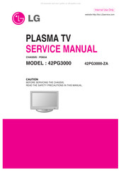 LG 42PG3000 Service Manual
