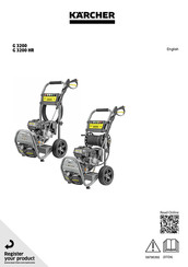 Kärcher G 3200 HR Manual