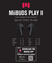 Miiego MiiBUDS PLAY II Quick Start Manual